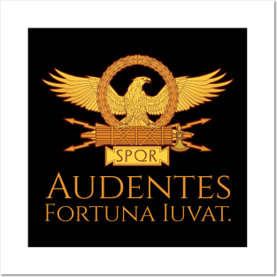 Audentes Fortuna Iuvat - Inspiring Classical Latin Saying Posters and Art